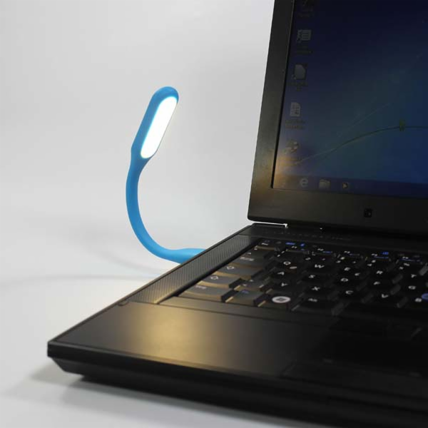USB lampa, 6 LED, černá