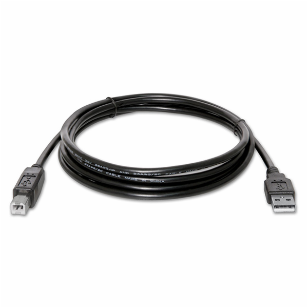 Logo kabelu USB USB-A – USB-B 1,8 m černý (30260)