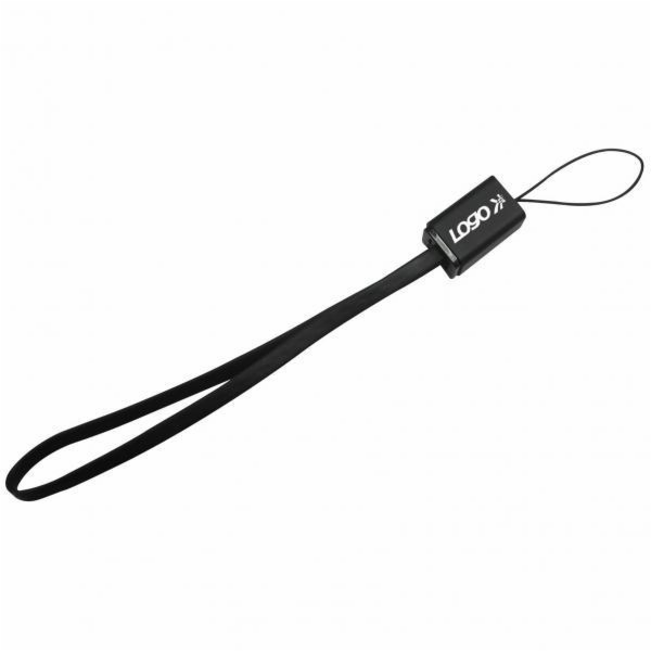 Logo kabelu USB USB-A – microUSB 0,3 m černý (33628)