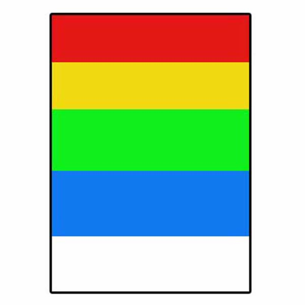 Štítky s logem A4, matné, barevný mix, 10 ks.