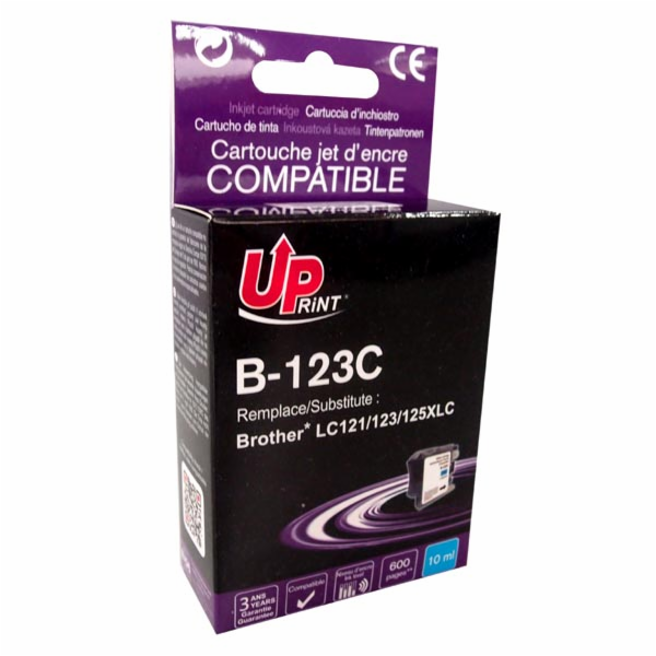 Inkoust UPrint B-123C / LC-123C (azurový)