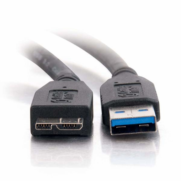 USB kabel Logo USB-A - microUSB 2 m Černý