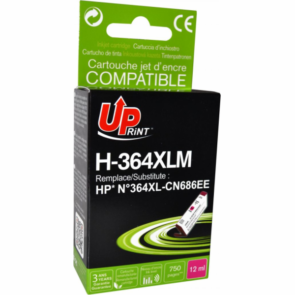 Inkoust UPrint H-364XLM / CB324EE (purpurový)