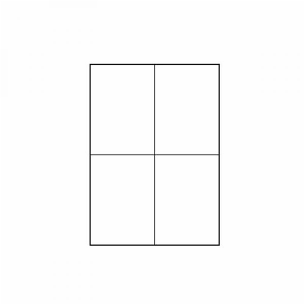 Logo A4 Label, Matte, White, 25 ks.