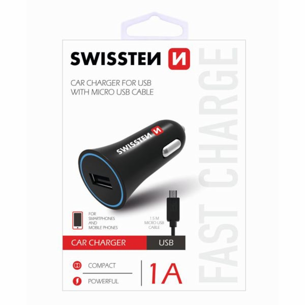 Swissten Cl Adaptér Na Usb 1A Power + Kabel Micro Usb