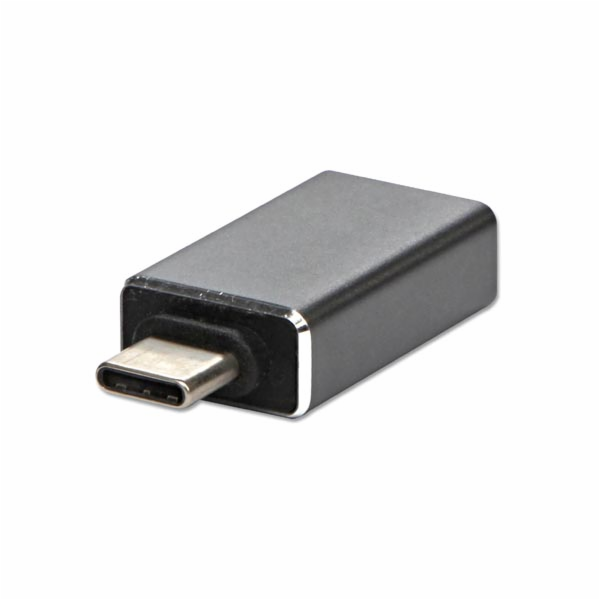USB adaptér USB-C - USB stříbrný