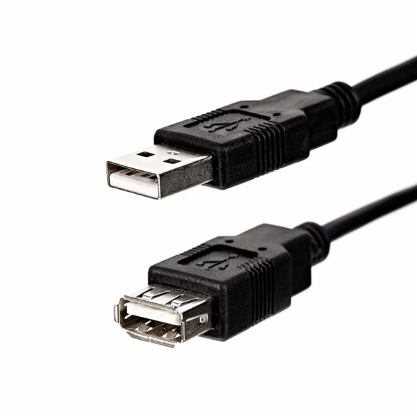 Kabel USB Logo USB-A - USB-A 3 m Černý