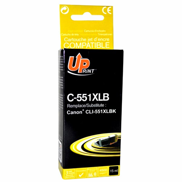 UPrint Ink C-551XLB / CLI551BK XL (čern