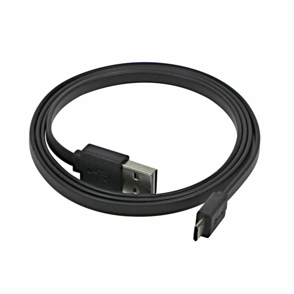 USB kabel Logo USB-A - microUSB 1 m Černý