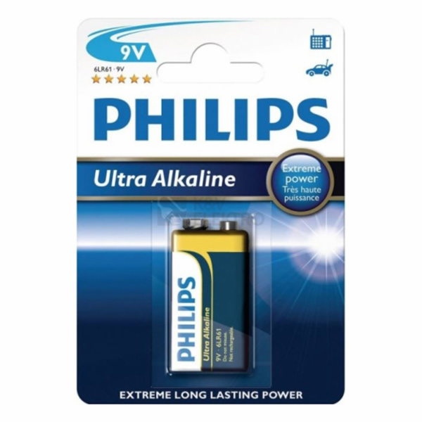 Baterie Philips Ultra 9V Block 1 ks.