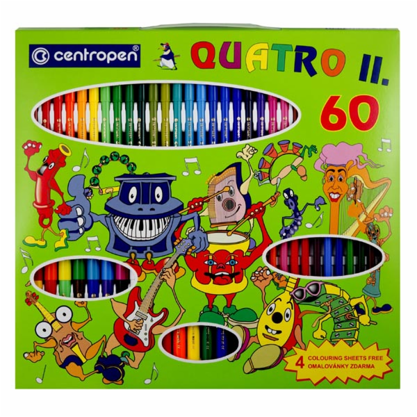 Centropen Sada pro malé umělce : fixy + pastelky + fixy +...