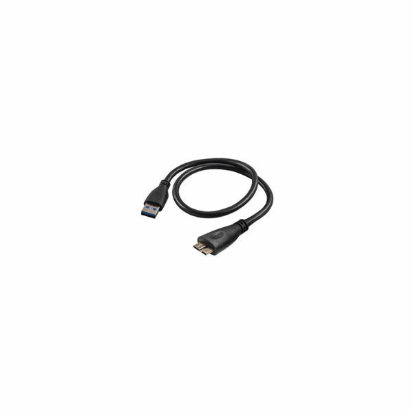 Akyga USB 3.0 A-microB 0.5m/černá 