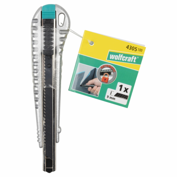 Wolfcraft kovový nůž s odlamovacími čepelemi 9mm 4305000