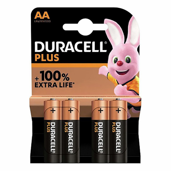 baterie Duracell 1,5  AA  4-pack  blistr