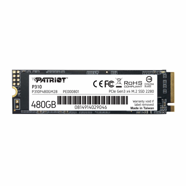 Patriot P310 480GB, P310P480GM28 PATRIOT P310/480GB/SSD/M...