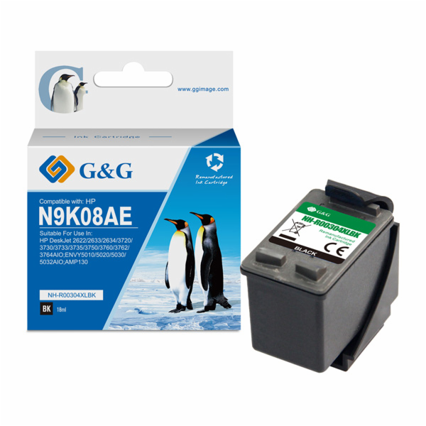 G&G  kompatibilní inkoust / inkoust s N9K08AE, HP 304XL, ...