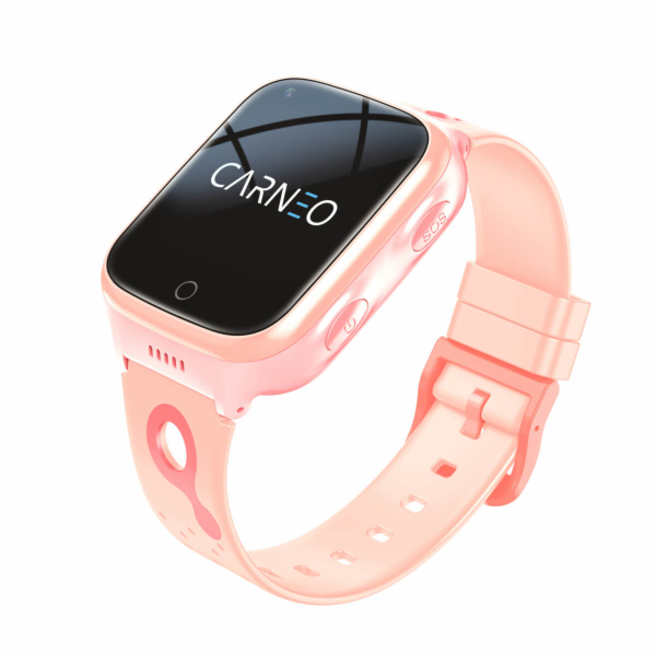 CARNEO GuardKid+ 4G Platinum dětské GPS hodinky, růžové