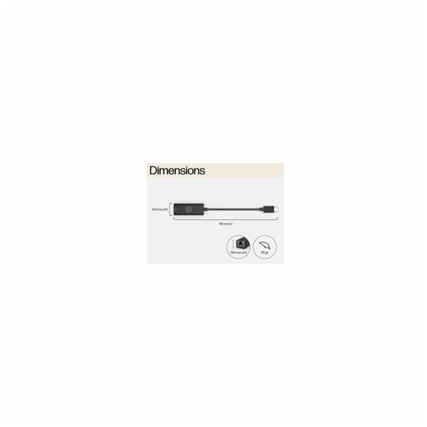 HP USB-C to RJ45 Adapter EURO - ADAPTER