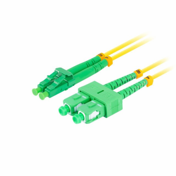 LANBERG optický patch cord SM SC/APC-LC/APC duplex 2m LSZ...