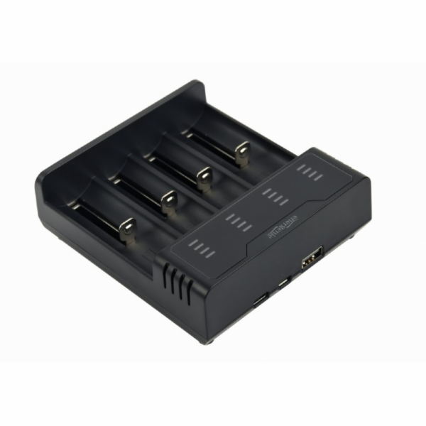 GEMBIRD Ni-MH + Li-ion Fast Battery Charger, black