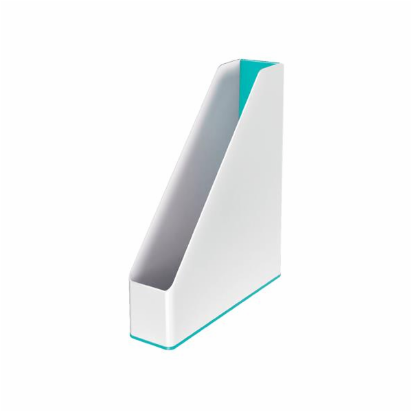 LEITZ Stojan na časopisy dvoubarevný  WOW, bílá/ledově modrá