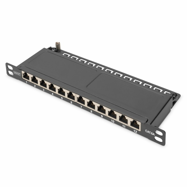 DIGITUS CAT 6A, propojovací panel třídy EA, stíněný, 12 p...