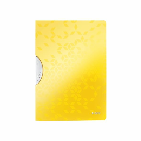 LEITZ Desky s klipem  WOW, PP, žlutá