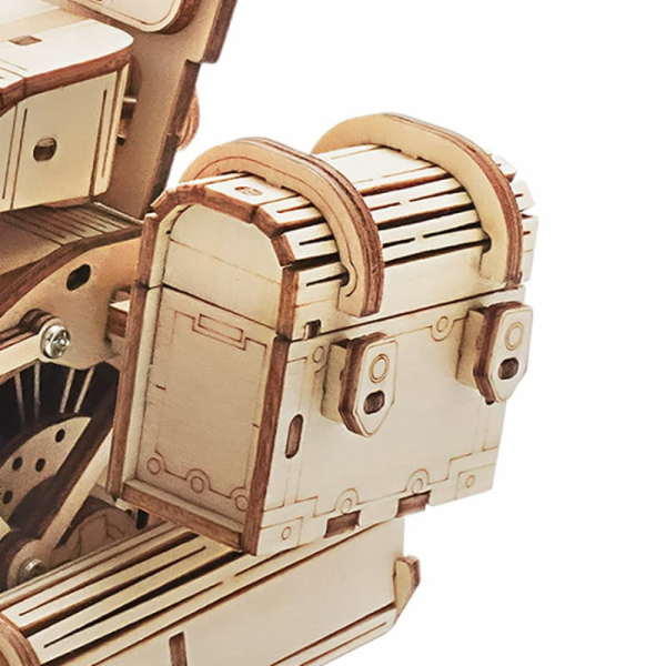 RoboTime 3D dřevěná mechanická skládačka Motorka Cruiser