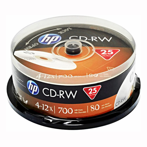 HP CD-RW  CWE00019-3, 69313  700MB  CD-R