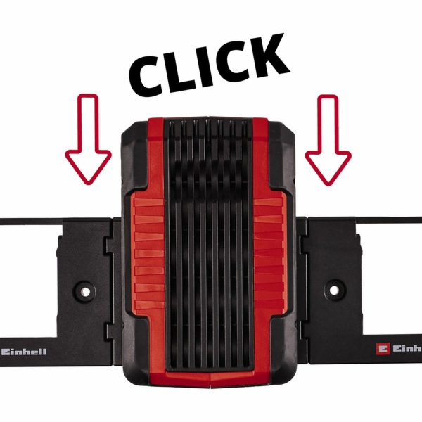 Einhell Nástěnný držák na baterie Power X-Change (černý, ...