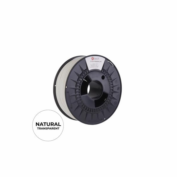 C-TECH Tisková struna (filament) PREMIUM LINE, PLA, natur...