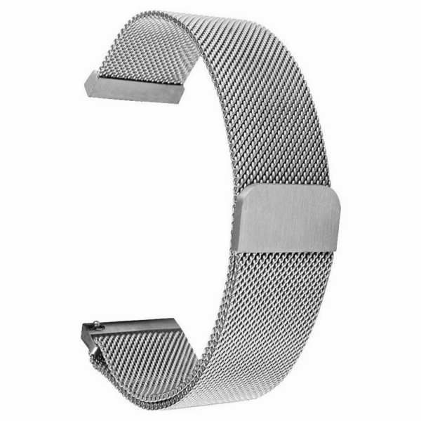 Tactical 699 Loop Magnetický Kovový Řemínek 22mm Silver