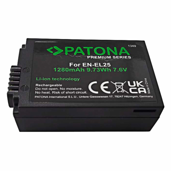PATONA baterie pro foto Nikon EN-EL25 1350mAh Li-Ion Prem...