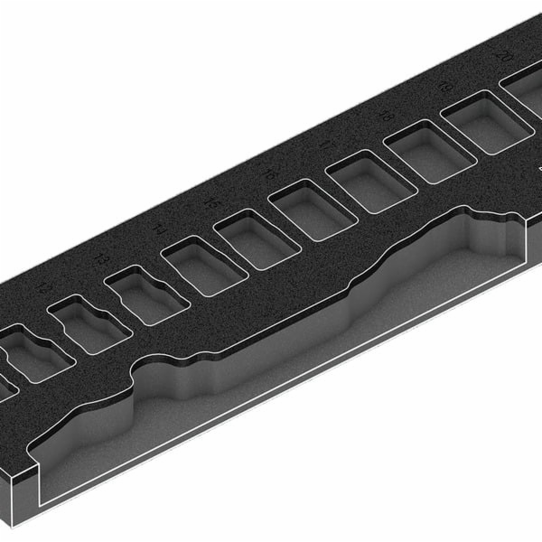 9722 pěnová vložka 8000 C Zyklop 1/2" sada ráčny 1, 31 ku...