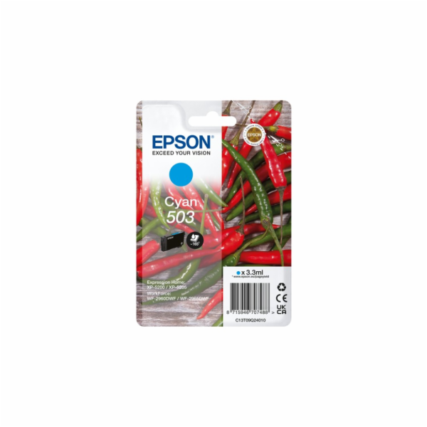 Epson 503 Singlepack - 3.3 ml - azurová - originální - bl...