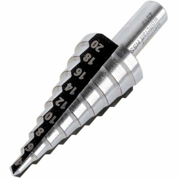 Wolfcraft stupňovitý válcový vrták 4 6 10 12 14 16 8 18 2...