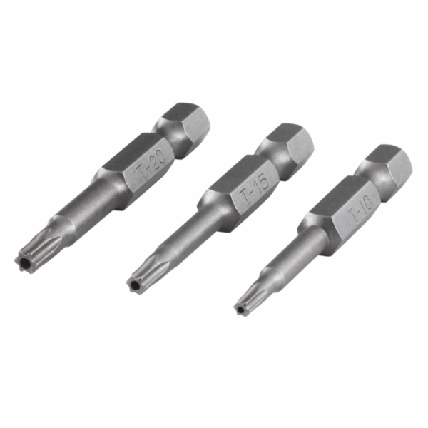 Wolfcraft Sada bitů pro šrouby TORX s otvorem (vel.10/15/...