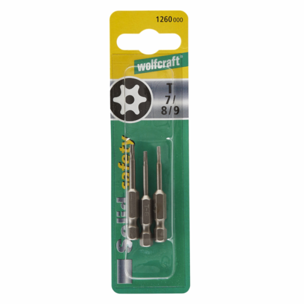 Hvězdicový bit Wolfcraft s TX otvorem 7, 8, 9, 50 mm (WF1...
