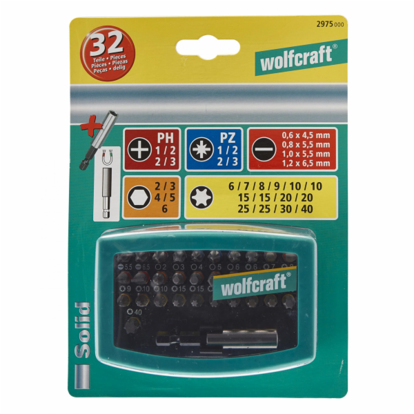 Sada bitů Wolfcraft 32 kusů (WF2975000)