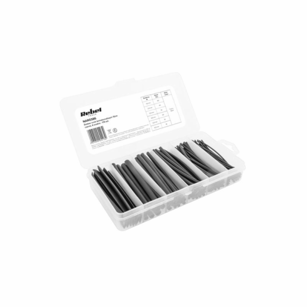 Cabletech Sada smršťovacích bužírek 10 cm. černá, 6 průmě...