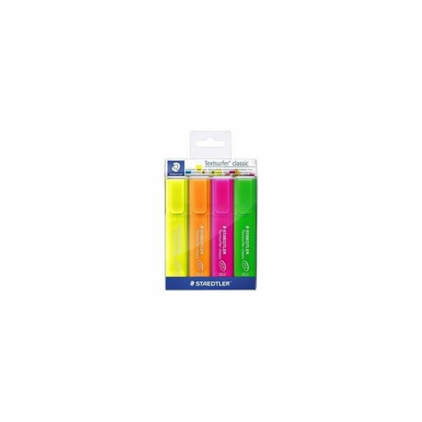 STAEDTLER Zvýrazňovač "Textsurfer classic 364", 4 barvy, ...