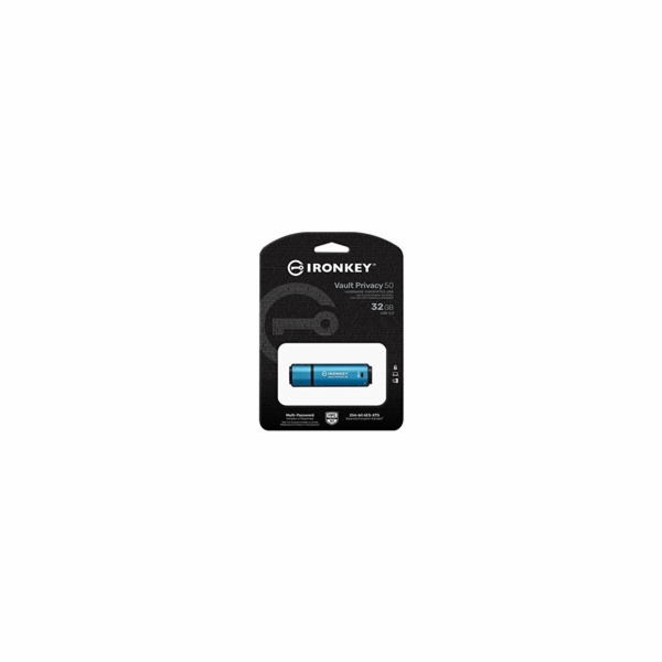 Kingston Flash Disk IronKey 32GB Vault Privacy 50 AES-256...