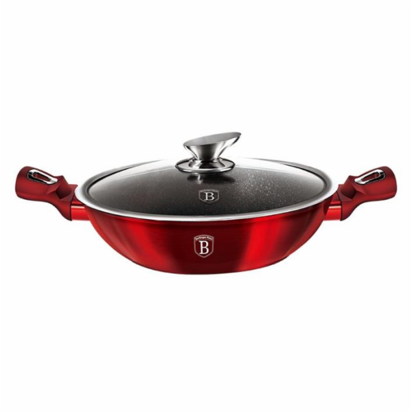 BERLINGERHAUS Wok s poklicí 30 cm Burgundy Edition BH-7110