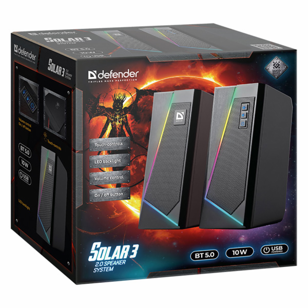 Reproduktorový reproduktor Slunce 3 2.0 10 W Bluetooth US...