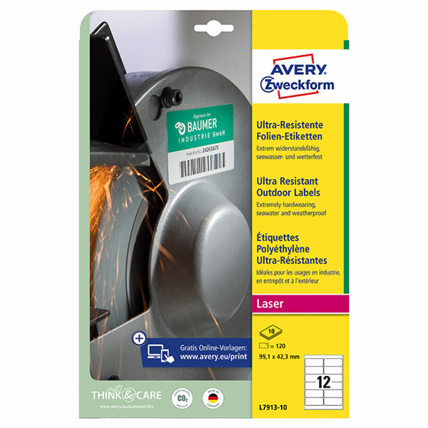 Avery Zweckform ETYK.ZF 7913 99,1X42,3 10 listů. ŠTÍTEK P...