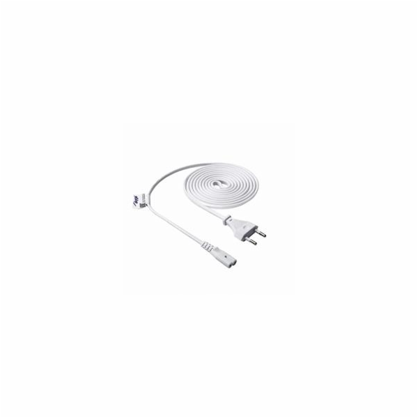 Akyga napájecí kabel 1.5m/250V/CEE 7/16-IEC C7 - bílá