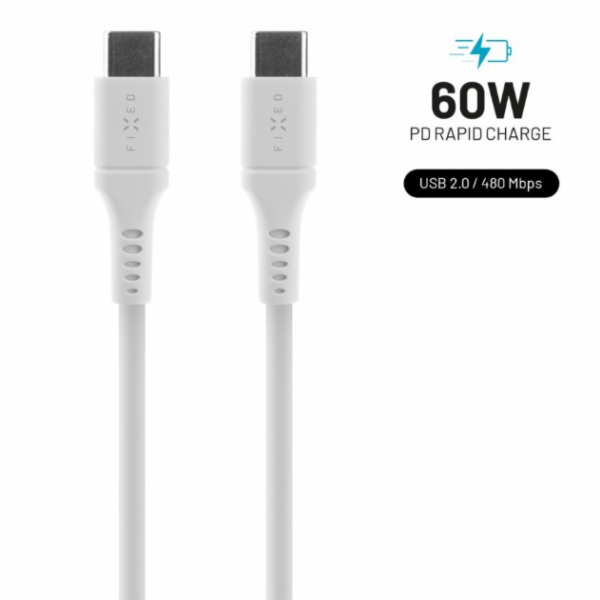 Fixed kabel USB-C/USB-C FIXDLS-CC05-WH