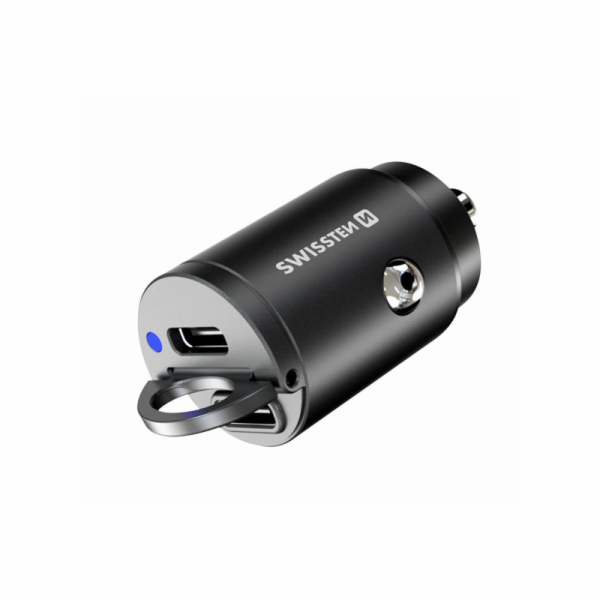 Swissten CL adaptér Power Delivery 2x USB-C 45W nano černý