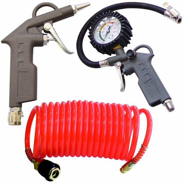 Kompresorová sada Airtool W-2000A1, 1/4", třídílná, střík...