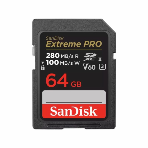 SanDisk SDXC karta 64GB Extreme PRO (280 MB/s Class 10, U...